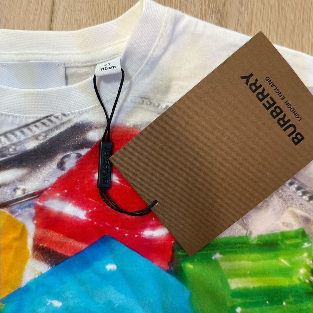 Burberry Kids Multicolor Graphic Tee Size6